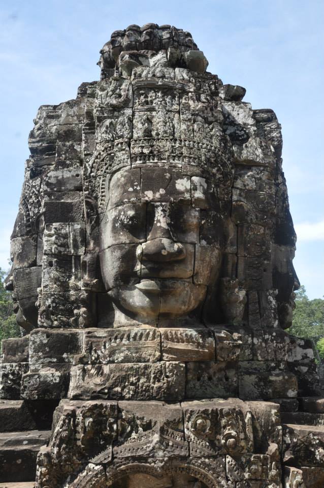 bayon temple tower face